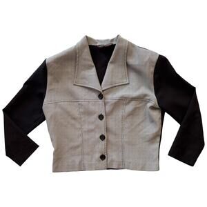 BIA Born In America houndstooth cropped blazer 90s y2k S